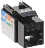Модуль Keystone Jack кат.6A UTP 110 IDC 90град чёрный CS1-1C6AU-11-09 ITK