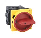ВЫКЛЮЧАТЕЛЬ-РАЗЪЕДИНИТЕЛЬ 4P 25A IP20 С КРАСНОЙ РУКОЯТКОЙ НА ДВЕРЦУ 4 ВИНТАМИ С ЗАМКОМ MSD25410R Systeme Electric