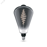 Лампа светодиодная филаментная LED 8.5 Вт 165 лм 1800К AC185-265В E27 ST164 теплая серая колба Black Filament Gauss 157802005 GAUSS