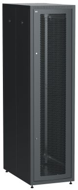 Шкаф LINEA E 47U 600х1000мм двери 2шт перфорированная и металл черный LE05-47U61-PM ITK