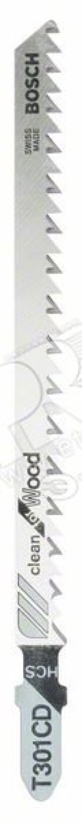 Пилка лобзиковая T 301 CD/HCS (5шт) 2608637590 BOSCH