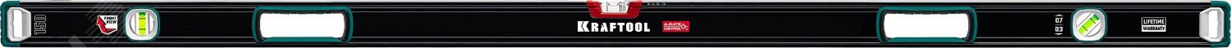 Уровень сверхпрочный с зеркальным глазком A-RATE CONTROL 1500 мм 34986-150 KRAFTOOL