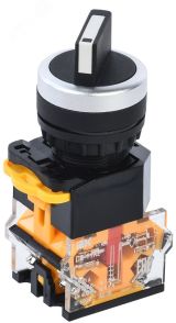 Переключатель D8-11X2 2 полож. 1з+1р черный BSW30-11X2-3-24-2-K02 IEK