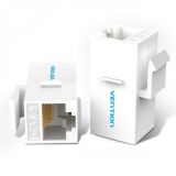 Адаптер соединитель RJ45 F на RJ45 F 8p8c кат. 6, белый 1000670662 Vention