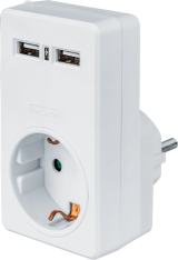 Адаптер NAD-USB02-1E-C-WH с/з 1 гн. USB2.1A 21336 Navigator Group
