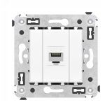 Avanti Компьютерная розетка RJ-45 без шторки в стену, кат.6 одинарная,  Белое облако 4400693 DKC
