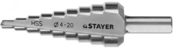 Сверло ступенчатое 4-20мм 9 ступеней 29660-4-20-9 STAYER