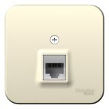 Розетка BLANCA наружная компьютерная RJ45, кат.5e, с изолирующей пластиной, молочный BLNIA045002 Systeme Electric