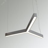 Светильник светодиодный RVE-PLS5070-TRINITY-1289-P (Трехлучевой крест 1289х1117х70мм сег. 730мм 50x70мм 56Вт подвесной 4000K Анод) RVE00000114 RVElektro