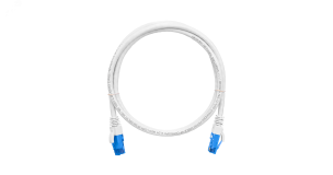 Патч-корд U/UTP 4 пары Cat 6 2хRJ45/8P8C T568B 7х0205мм LSZH белый 3м ЭКО39528 NIKOMAX