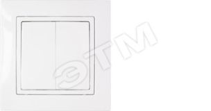Беларусь Выключатель двухклавишный скрытый IP44 Выключатель С5 10-875 БелТИЗ