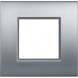 Livinglight. Рамка Air, немецкий стандарт 2 мод. Цвет ''Матовый хром'' LNE4802CRS Legrand