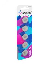 Батарейка  CR2016 3V Lithium 5BL KOC20165BL Космос