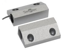 Датчик магнитоконтактный, НЗ, серебряный, накладной для металлических дверей, зазор 50 мм smkd0217 Smartec