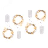 Гирлянда светодиодная Роса DC-G05-20YS4, комплект 4 шт., желт. 20 LED, 2xCR2032 5048034 JazzWay