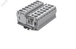 Клемма TC 1-1 пружинная, сечение 35 мм. кв., серая TC35-2-GY SUPU
