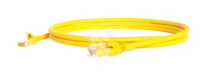 Патч-корд U/UTP категория 6 LSZH желтый (0.5м) 230205 Hyperline