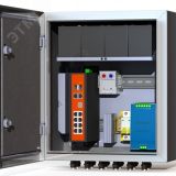 Узел коммутационный 8хPoE, 2хSFP, 4хSC, АКБ 4х12В, 7А/ч, IP66, 350х400х210 мм 00-00015658 Mastermann