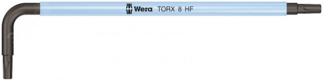 Ключ Г-образный 967 SL TORX HF Multicolour с функцией фиксации крепежа TX 8 x 76 мм WE-024170 Wera