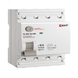 Выключатель дифференциального тока ВД-100N  4P 16А 30мА тип AC эл-мех 6кА PROXIMA EKF E1046M1630 EKF