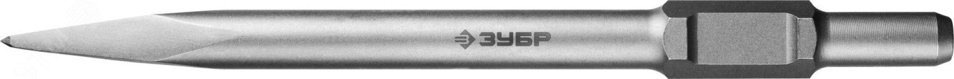 Зубило пикообразное 400 мм HEX 30, БУРАН 29375-00-400 ЗУБР
