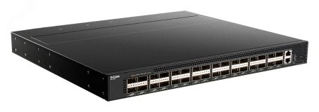 Коммутатор управляемый L3, 32 порта, 40GBase-X QSFP+, 2ИП AC, 4 вентилятора 142558 D-Link