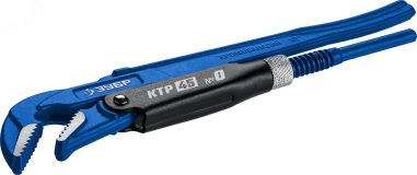 Ключ трубный, изогнутые губки КТР-45, №0 27337-0_z02 ЗУБР