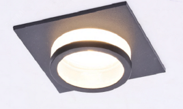 Встраиваемый светильник алюминиевый KL88 BK MR16/GU5.3 черный Б0054355 ЭРА