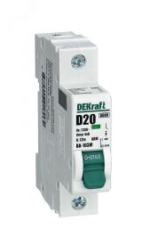 Авт. выкл. 1P 6А х-ка D 6кА ВА-103M 12536DEK Dekraft