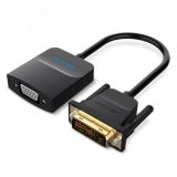 Конвертер мультимедиа активный DVI-D 25М на VGA, 0.15 м., черный 1000667015 Vention