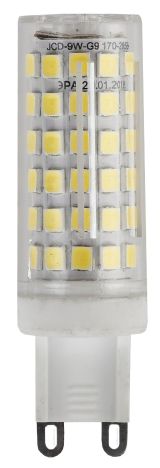 Лампа светодиодная LED 9Вт JCD 2700К G9 теплый капсула Б0033185 ЭРА