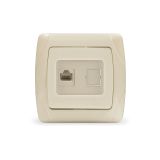 Маргарита розетка компьютерная  RJ45, сл.кость (ivory) (еврослот) М0035-I UNIVersal