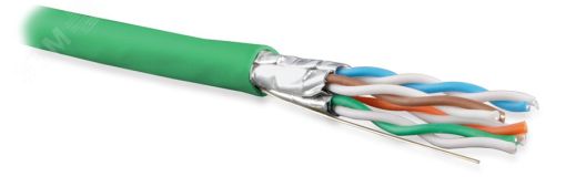 Кабель витая пара UFTP4-C6A-S23-IN-PVC-GN-500 (500 м) U/FTP кат 6a (10GBE) 445116 Hyperline