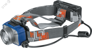 Фонарь светодиодный NPT-H18-ACCU 10Вт CREE XPL V4 LED аккумуляторный налобный пластик 22593 Navigator Group