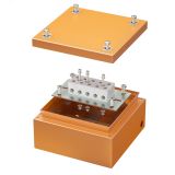 Коробка стальная FS с гладкими стенками и клеммниками IP66 150х150х80мм  5р  450V 30A 16мм.кв FSB30516 DKC