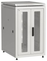 Шкаф напольный сетевой 19' LINEA N 18U 600х800мм передняя распашная перфорированная дверь задняя перфорированная серый LN35-18U68-2PP ITK