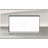 LivingLight Рамка AIR 4 поста Паладий LNC4804PL BTicino