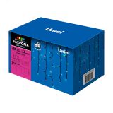 Бахрома светодиодная с эффектом мерцания, 3м Соединяемая ULD-B3010-200/TBK MULTI IP67 200 светодиодов Разноцветный свет Провод черный UL-00003933 Uniel