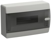 UNION Compact Корпус пластиковый ЩРН-П-12 IP41 черная прозрачная дверь IEK UIC-KP12-N-12-41-K01 IEK