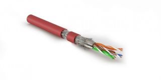 Кабель SFTP4-C7-P26-IN-LSZH-RD-500 (500 м) витая параэкранированная S/FTPкат.7 445156 Hyperline