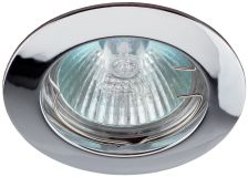 Светильник встраиваемый литой MR16 KL1 CH ,12V, 50W хром (100/3000) C0043654 ЭРА
