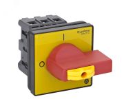 ВЫКЛЮЧАТЕЛЬ-РАЗЪЕДИНИТЕЛЬ 3P 32A IP20 С КРАСНОЙ РУКОЯТКОЙ НА ДВЕРЦУ 4 ВИНТА 1 ЗАМОК MSD32360R Systeme Electric