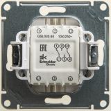 GLOSSA Переключатель двухклавишный сх.6 перламутр в рамку GSL000665 Systeme Electric