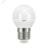 Лампа светодиодная LED 7 Вт 550 лм 4100К AC150-265В E27 шар P45 нейтральный шаговое диммирование выключателем Black 105102207-S GAUSS