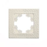 Рамка фактурная 1 пост UNIVersal серия Афина слоновая кость (ivory) (еврослот) A10053-I UNIVersal