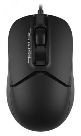 Мышь проводная Fstyler FM12, оптическая, USB, 1200dpi, 3 кнопки, черный 1431320 A4Tech