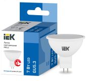 Лампа светодиодная MR16 софит 7Вт 230В 6500К GU5.3 IEK LLE-MR16-7-230-65-GU5 IEK