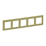 Valena LIFE Рамка 5 постов лайм универсальная 754085 Legrand