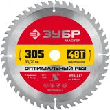 Диск пильный по дереву Оптимальный рез 305 x 30мм 48Т, диск пильный по дереву 36912-305-30-48_z01 ЗУБР