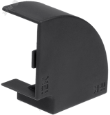 ELECOR Поворот 90град КМП 20х10 черный (4шт/компл) EL-KK10D-P-020-010-K02 IEK